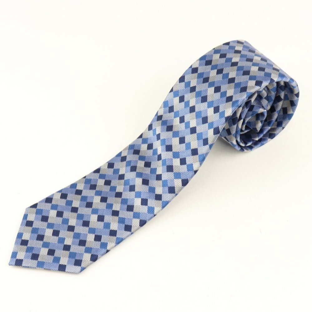 Bloomingdale's‎ The Men's Store, Blue Squared Men's Neck Tie